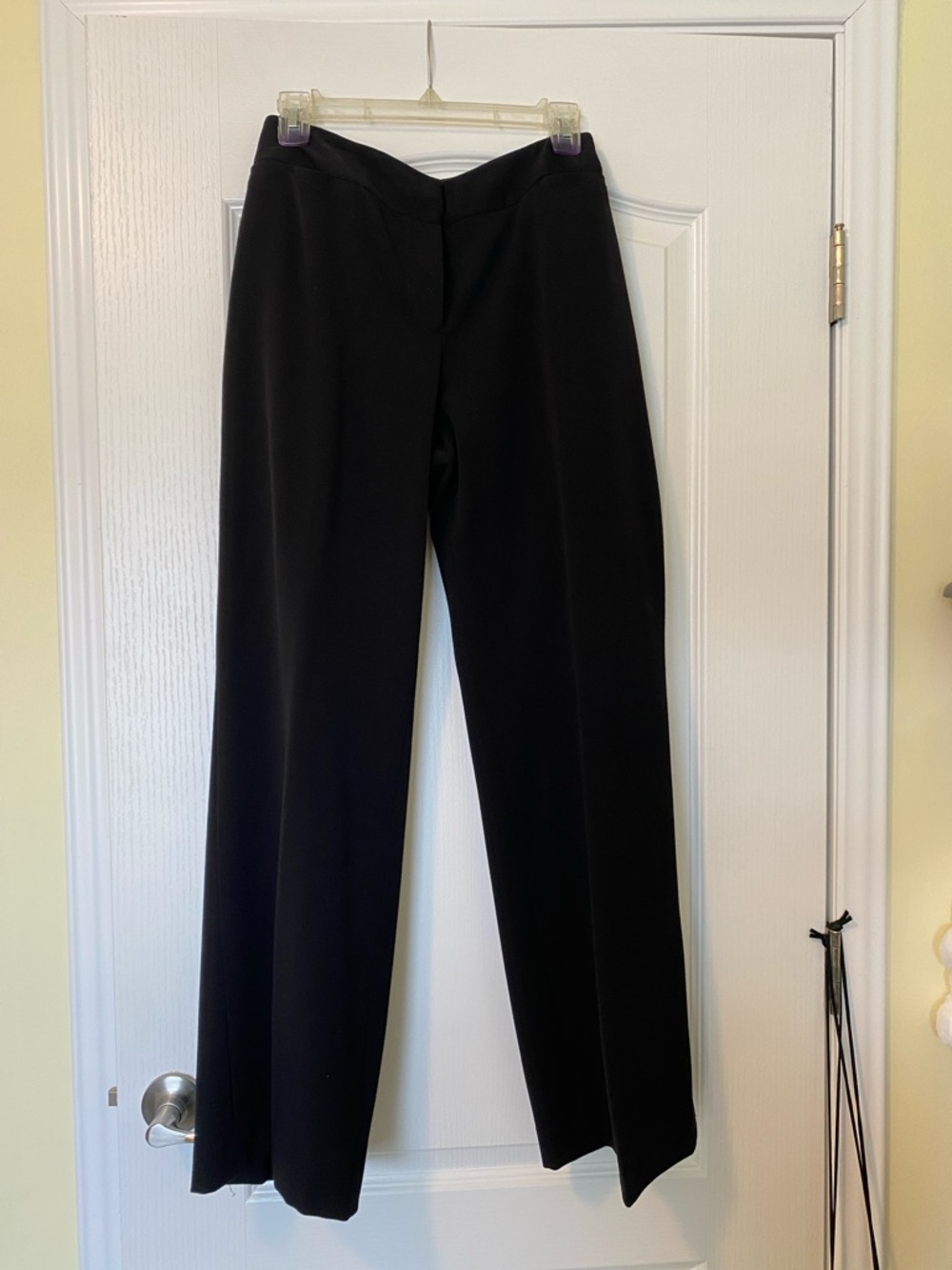 Rafaella Black Wide-Leg Dress Pants
